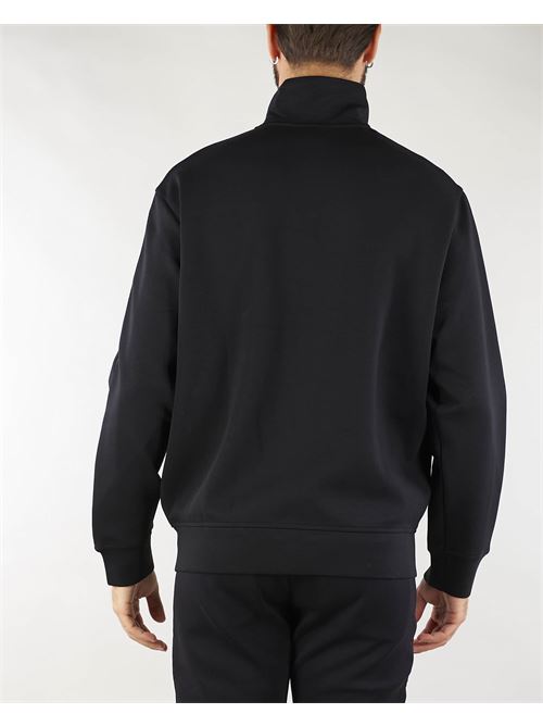 Full zip sweatshirt in double jersey with embossed tape logo lettering Emporio Armani EMPORIO ARMANI |  | 6D1MA81JHSZ999